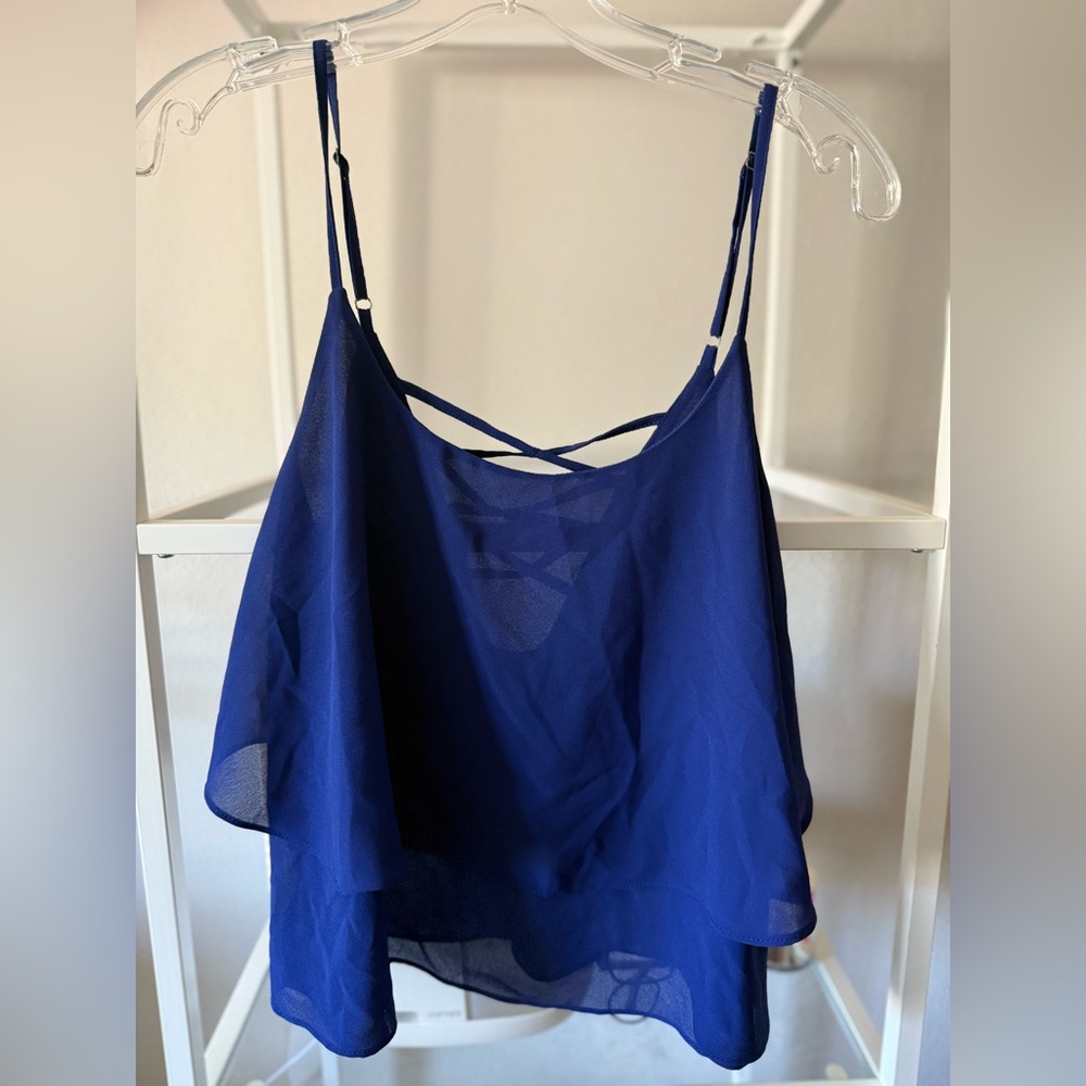 Fio fio Royal Blue Double Layer Camisole